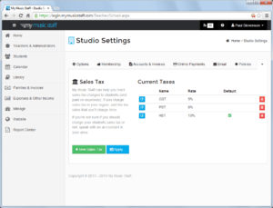 Create Multiple Sales Taxes