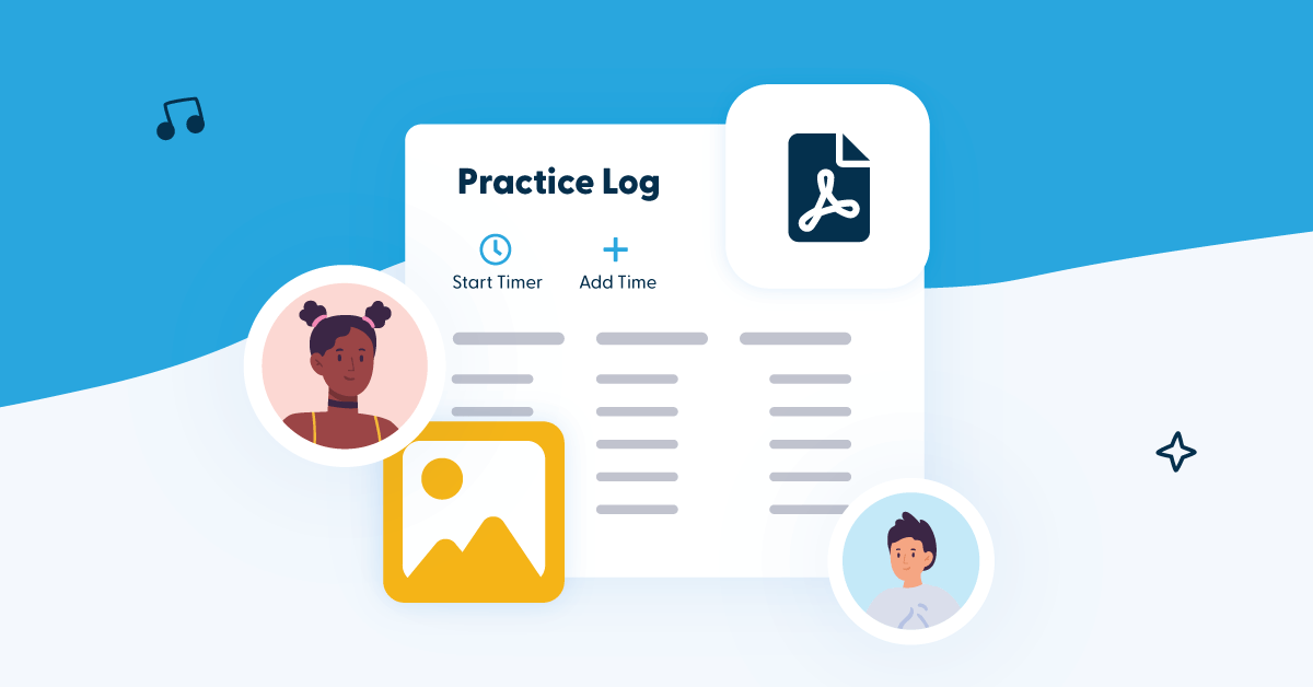 My Music Staff student portal for lesson notes, practice resources, and student engagement